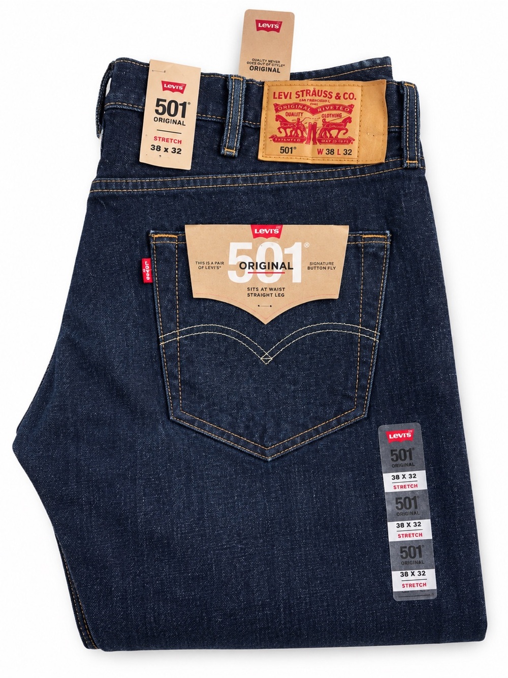 Levi's 501 Original Straight Men's Jeans - Dark Indigo